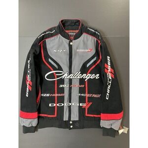 Jeff‎ Hamilton Dodge Challenger Racing Jacket Men's Size Medium Black NWT